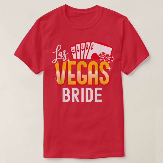 Matching Las Vegas Wedding Brie und Groom Vegas B T-Shirt (Design vorne)