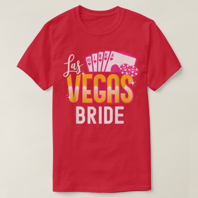 Matching Las Vegas Wedding Brie und Groom Vegas B T-Shirt (Design vorne)