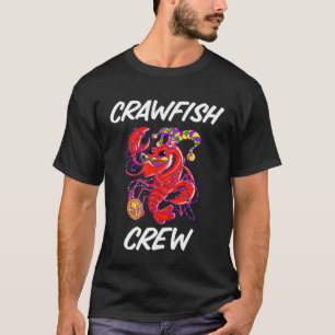 Matching Mardi Gras for Crawfish Boil Crew Crawda T-Shirt