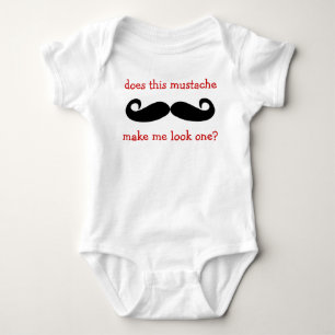 Matching Mustache - 1-jähriger T - Shirt