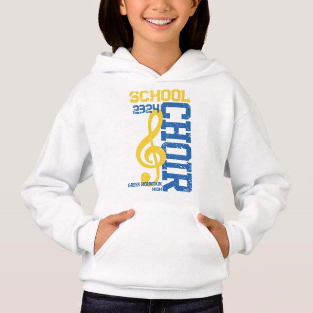 Matching Name Year Choir Group Social Handle Hoodie (Vorderseite)