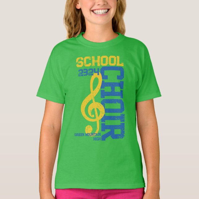 Matching Name Year Choir Group Social Handle T-Shirt (Vorderseite)