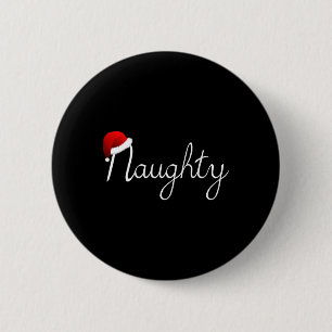 Matching Naughty & amp; Nice Naughty List Christma Button