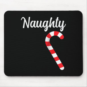 Matching Naughty und Nice Paares Weihnachten Pajam Mousepad