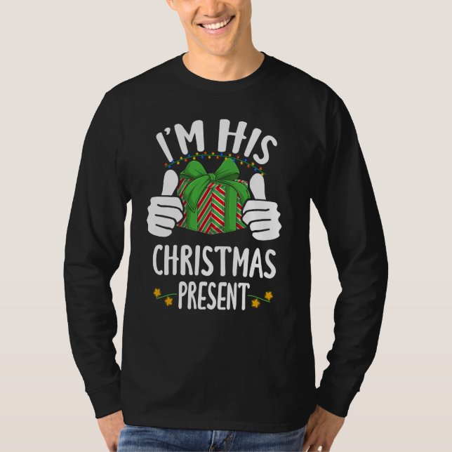 Matching Paare Weihnachten Seine und Ihn für Ihn T-Shirt (Vorderseite)