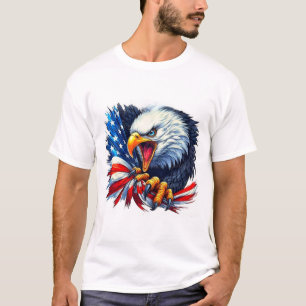 Matching Patriotic Eagle T - Shirt - Bold American