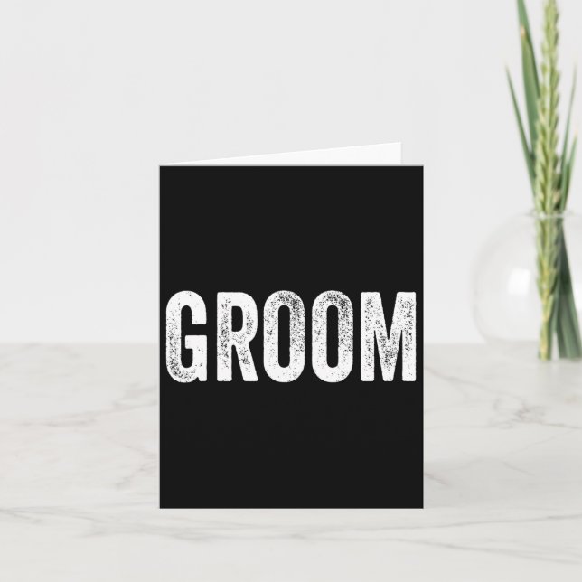 Matching Ready Bride and Groom Wedding Gro Karte (Vorderseite)