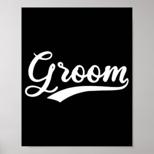 Matching Ready Bride and Groom Wedding Gro Poster