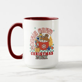 Matching Retro Cousin Crew Weihnachtskinder Tasse