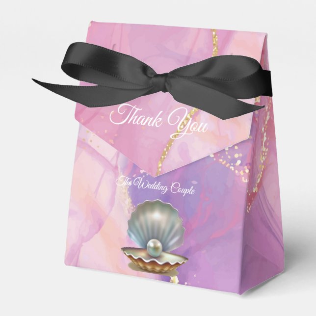 Matching Rosa Gold & Marble Geschenkschachtel (Vorderseite)