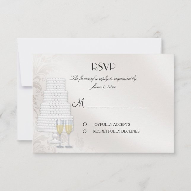 Matching RSVP Card for Gay Wedding Einladung (Vorderseite)