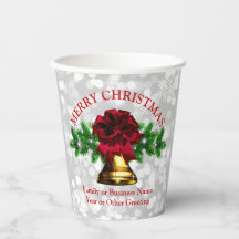 Matching Set - Gold Bell Red Bow Weihnachten 20xx