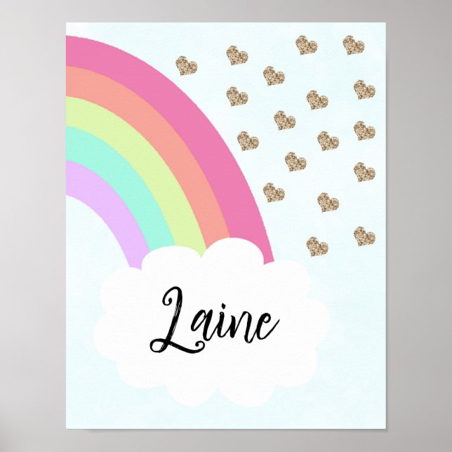 Matching Sister Rainbows Right Arch Poster (Vorne)