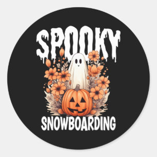 Matching Snowboarden Halloween Familienkostüm Runder Aufkleber