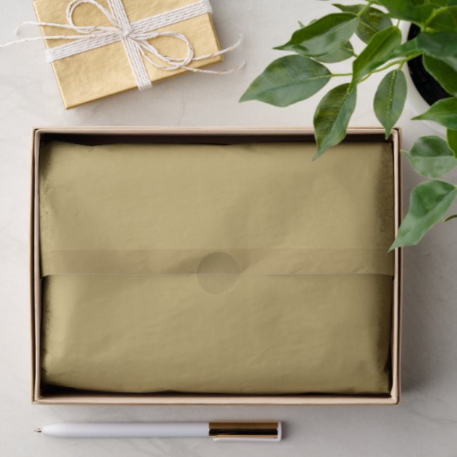 Matching Solid Gold Color Seidenpapier (Geschenk)