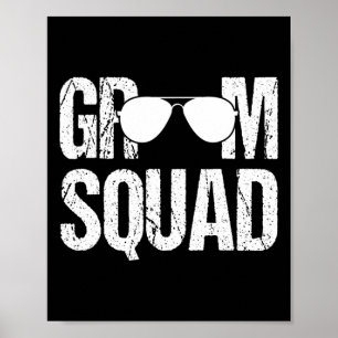 Matching Trauzeuge Group Bachelor Party Groom Squa Poster