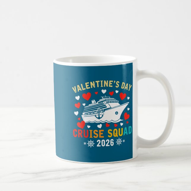 Matching Valentines Cruise Squad 2026 Cruise Ship  Kaffeetasse (Rechts)