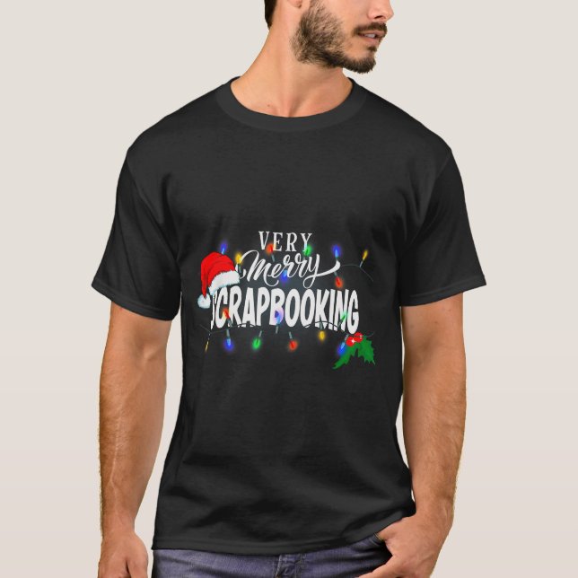 Matching Very Merry Scrapbooking Christmas  T-Shirt (Vorderseite)