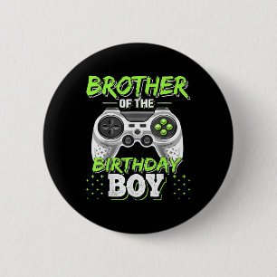 Matching Video Game Geburtstag Bruder der Geburt Button
