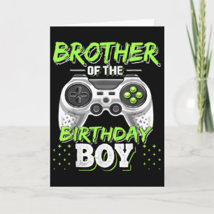 Matching Video Game Geburtstag Bruder der Geburt Karte