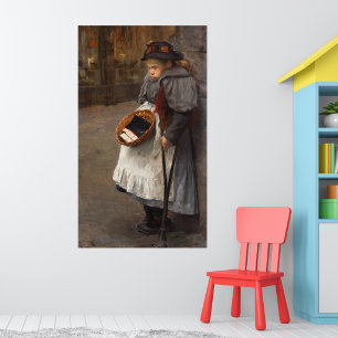 Matchstick Girl Poor Mit Behinderung Markets on St Poster