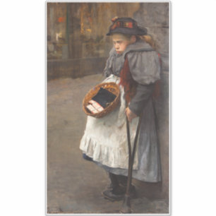 Matchstick Girl Poor Street Urchin Urban Poverty Aufkleber