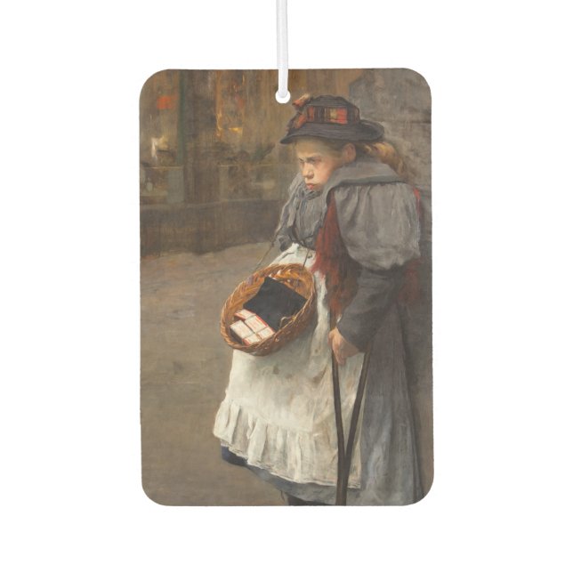 Matchstick Girl Poor Street Urchin Urban Poverty Autolufterfrischer (Vorderseite)