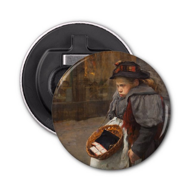 Matchstick Girl Poor Street Urchin Urban Poverty Flaschenöffner (Vorderseite)