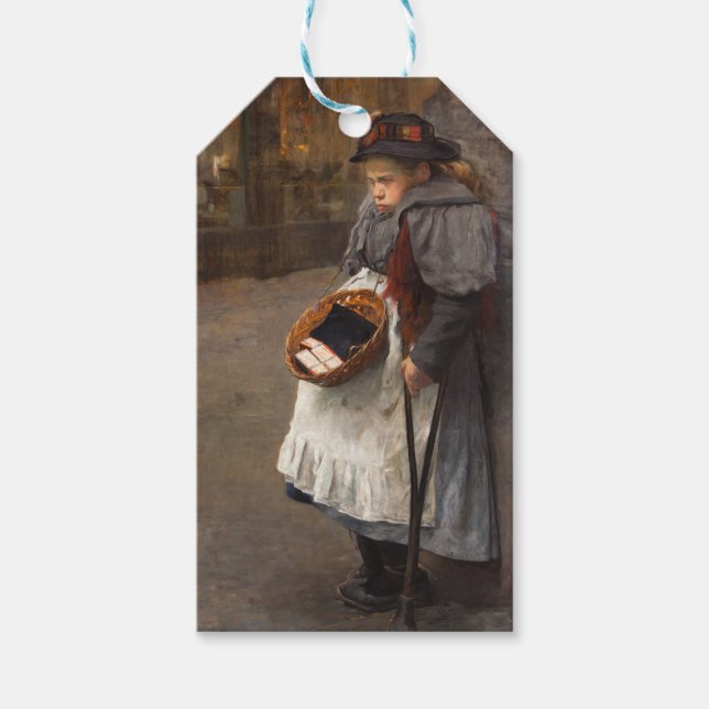 Matchstick Girl Poor Street Urchin Urban Poverty Geschenkanhänger (Vorderseite)