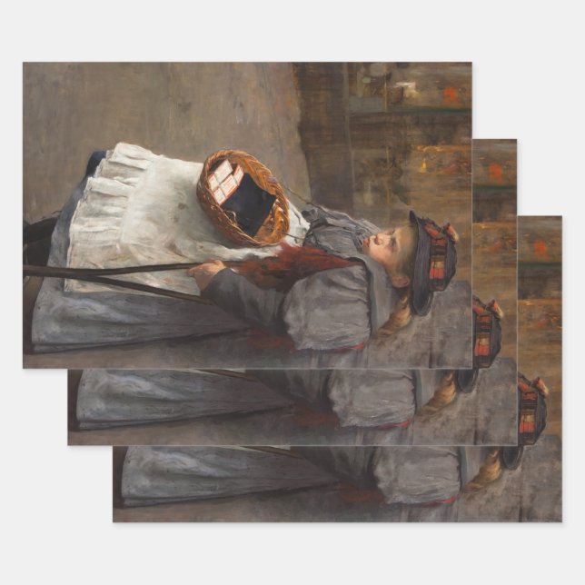 Matchstick Girl Poor Street Urchin Urban Poverty Geschenkpapier Set (Set)