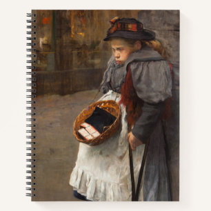 Matchstick Girl Poor Street Urchin Urban Poverty Notizbuch