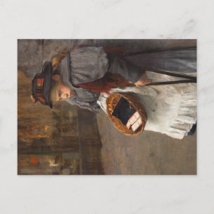 Matchstick Girl Poor Street Urchin Urban Poverty Postkarte