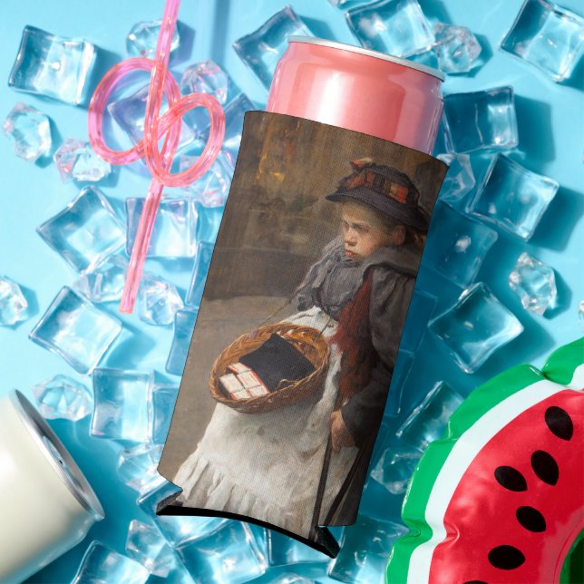 Matchstick Girl Poor Street Urchin Urban Poverty Selters Dosenkühler (In Situ Sommer)