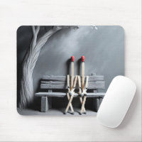 Matchsticks auf einer Bank