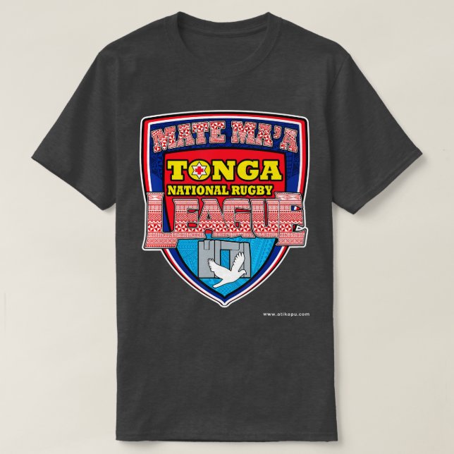 Mate Maa onga Rugby League onga Rugby eam T-Shirt (Design vorne)