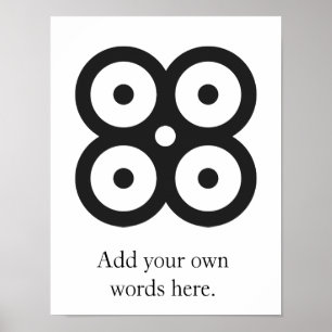 MATE MASIE   Symbol der Weisheit, der Wissenskluft Poster