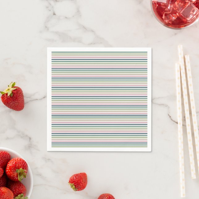 Mated Elegance - Trendy Striped Napkins Serviette (Beispiel)