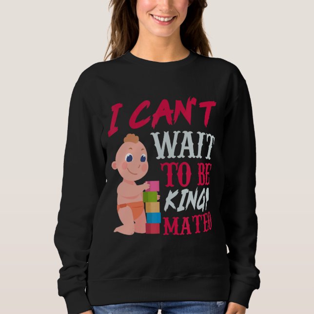 Mateo Pregnancy Ankündigung Baby 9 Monat Celebrat Sweatshirt (Vorderseite)