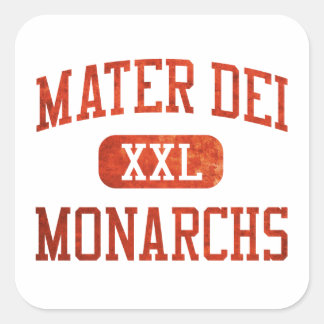 Mater Dei Monarchs Athletics Quadratischer Aufkleber