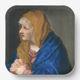 Mater Dolorosa (Jungfrau Maria) (Mutter der Trauer Pappteller