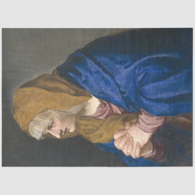 Mater Dolorosa (Jungfrau Maria) (Mutter der Trauer Seidenpapier (Vorderseite)