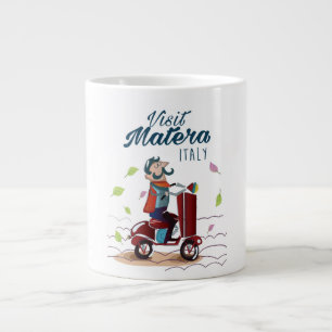 Matera Italien Cartoon-Roller-Reise-Druck Jumbo-Tasse