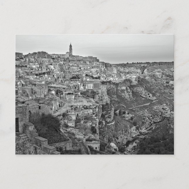 Matera landschaftliche Sicht Postkarte (Vorderseite)