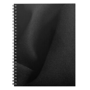 Material aus schwarzem Stoff Notizblock