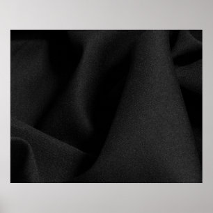 Material aus schwarzem Stoff Poster