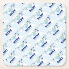 MATERIAL DES BABY-SHOWER/PARTY RECHTECKIGER PAPPUNTERSETZER