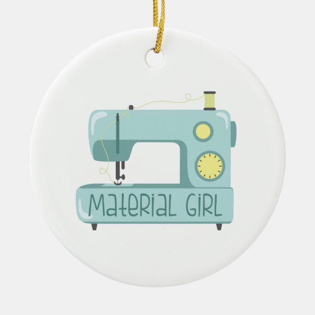 Material Girl Keramik Ornament (Vorne)