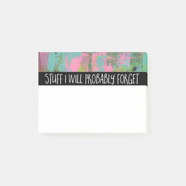 Material I vergisst vermutlich Post-it Klebezettel (Vorderseite)