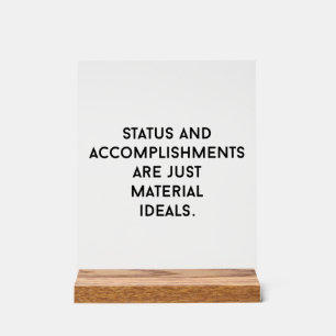 Material Ideale Akryllisches Zeichen Acrylschild