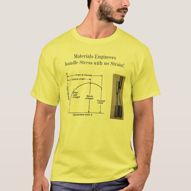 Material-Ingenieur-Griff-Druck ohne Belastung! T-Shirt (Vorderseite)